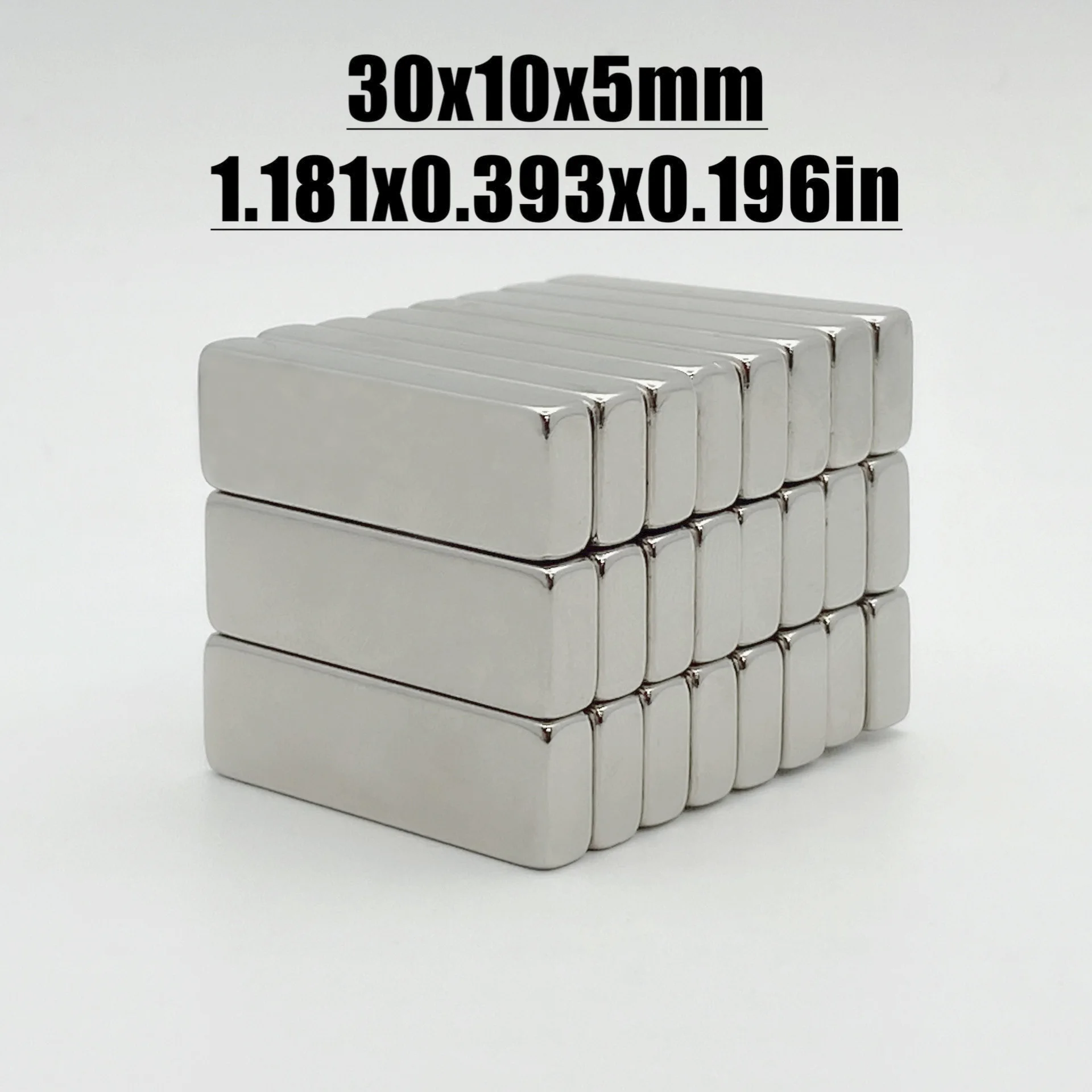 2-150pcs 30x10x5mm Magnet Neodymium Magnet N35 NdfeB Permanent Magnetic Imanes Magnets Square Shape 30*10*5 Magnet Accessory