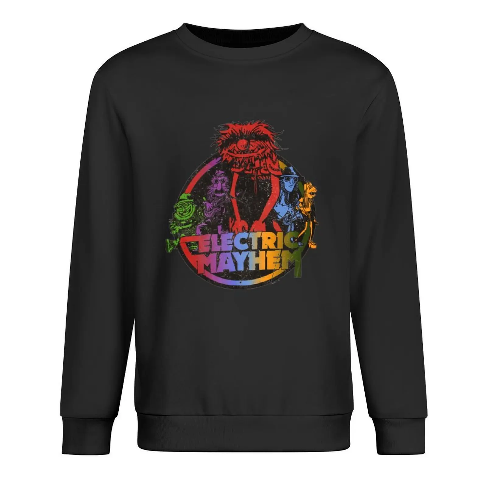 

Electric mayhem Retro Pullover graphic t shirts men korean autumn clothes men's coat korean clothes new in sweatshirts
