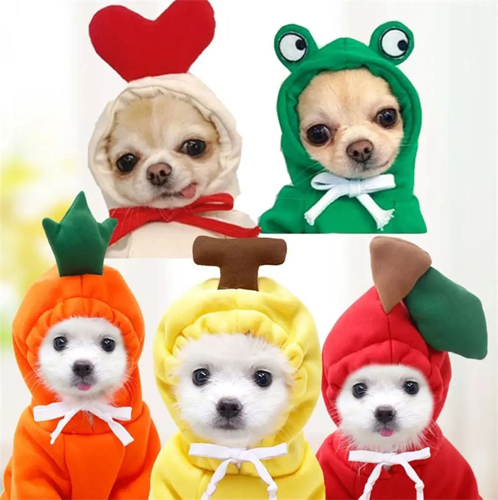 Pet Supplies Animals Costume Warm Coat Pet Hoodie Fruit Puppy Coat Dog Winter Clothes Dog Jumpsuit