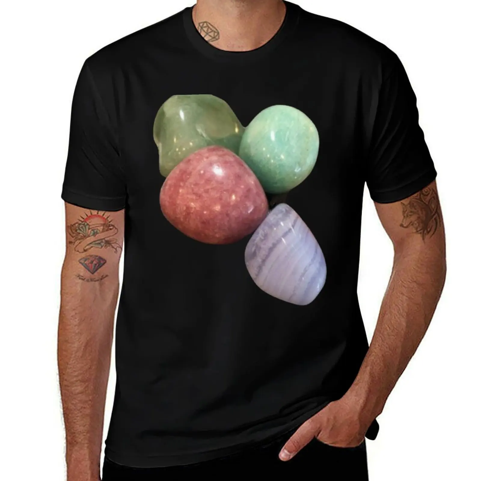 

Mixed minerals T-Shirt anime blacks anime figures korean fashion Men's t-shirts