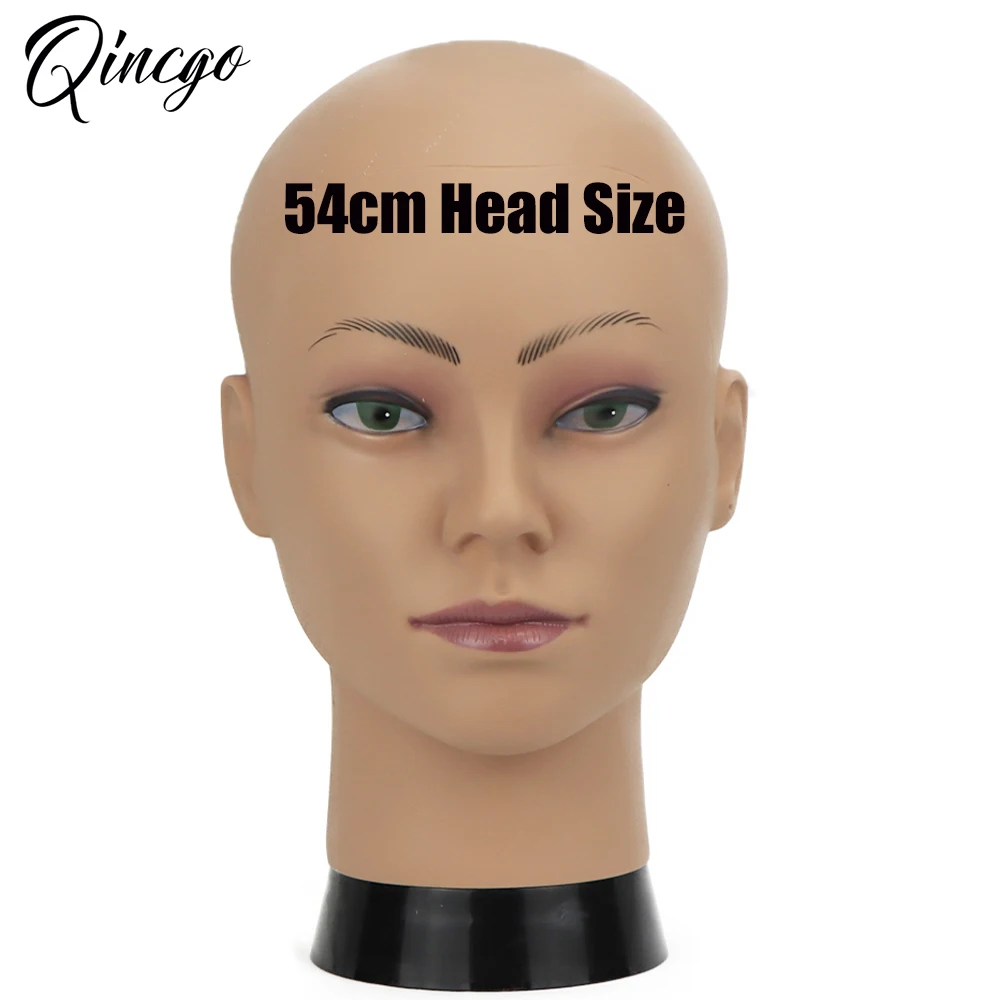 Cheap Female African Manenquin Head For Making Wigs Hat Display Male Bald Training Head Manikin Dolls Head For Makeup Practice