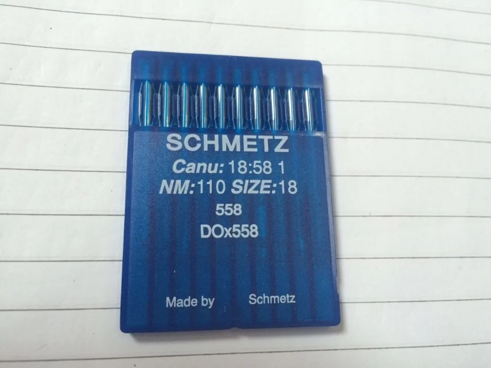 

100 шт. [SCHMETZ Германия игла] DOX558 18 # Круглая игла для замочной скважины с круглой головкой. Игла для машины для петли. 18.