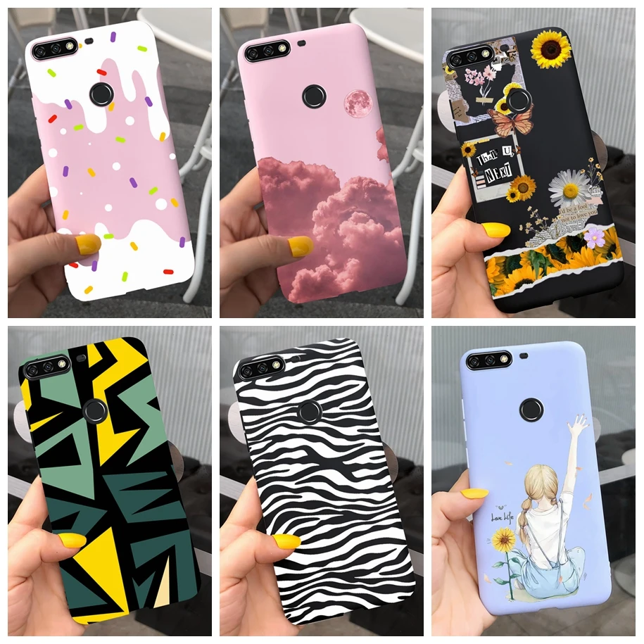 For Huawei Y7 Prime 2018 Case LDN-L21 LDN-LX2 LDN-TL10 Phone Cover For Huawei Y6 Prime 2018 ATU-L31 ATU-L42 Funda Soft TPU Coque