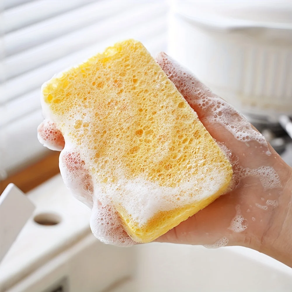 Sponge Compressed Cellulose Dish Sponge Natural Wood Pulp Sponge Kitchen Bathroom Cars Cleaning Supplies Cleaning Tool