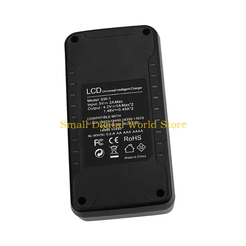 77UB LCD Universal Battery 2-Slot for 18650/18490/18350/17670/18350/17670