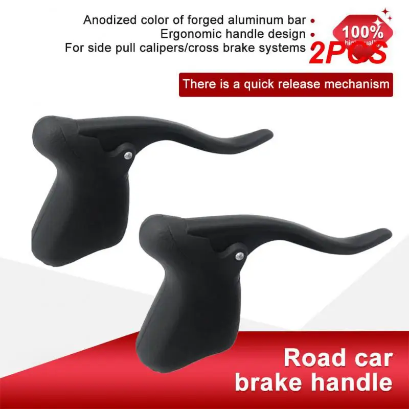 2PCS Road Cyclocross Bike Brake Levers Racing TT Bar End Drop Brake Handle Cycle Component Part For Handlebar