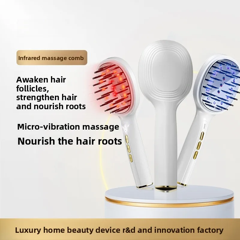 Head Massage Comb Hair Skin Electric Massage Instrument Massage Comb Hair Nourishing Essential Oil Atomizing Meridian Comb New