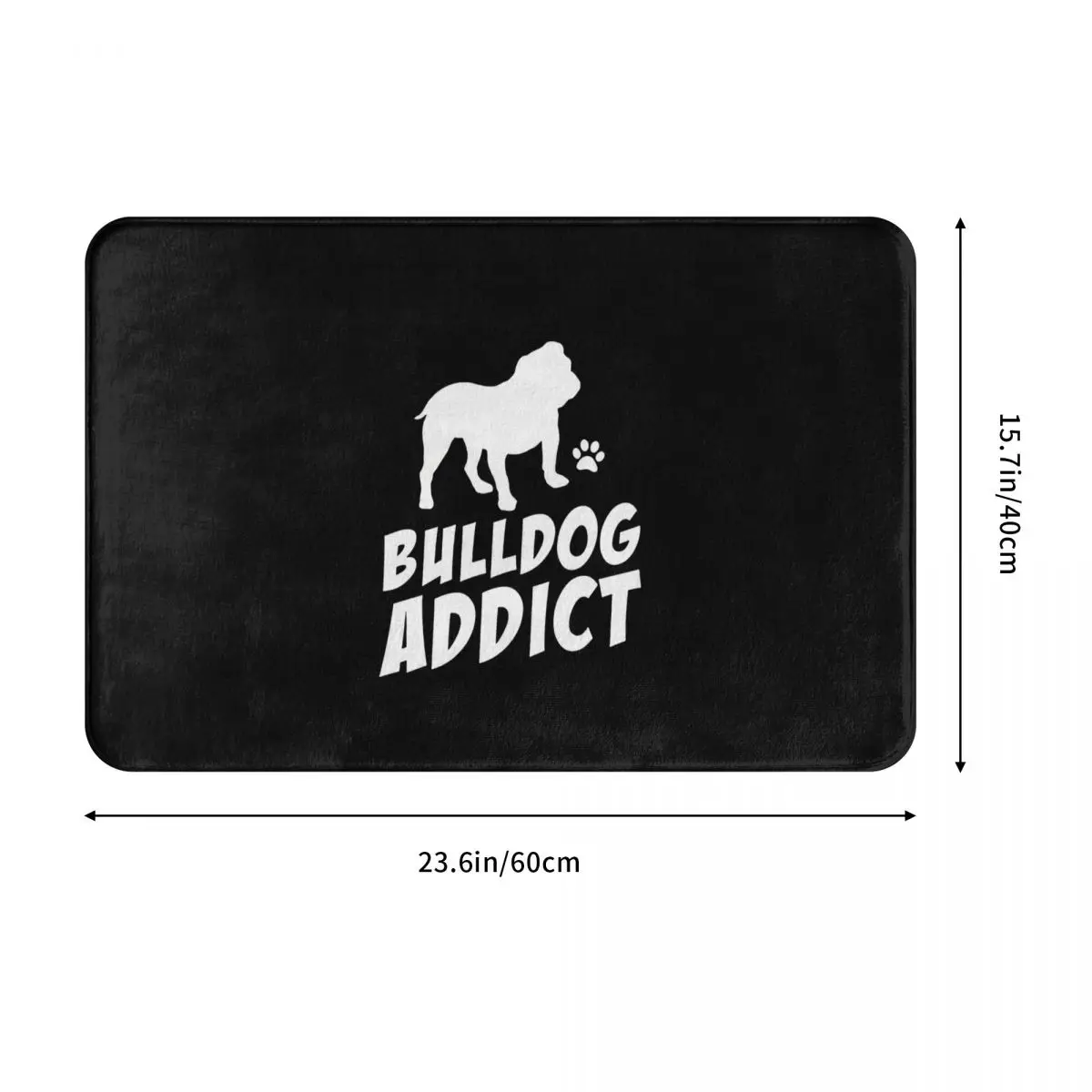 French Bulldog Pet Bathroom Non-Slip Carpet Addict Bedroom Mat Entrance Door Doormat Home Decoration Rug