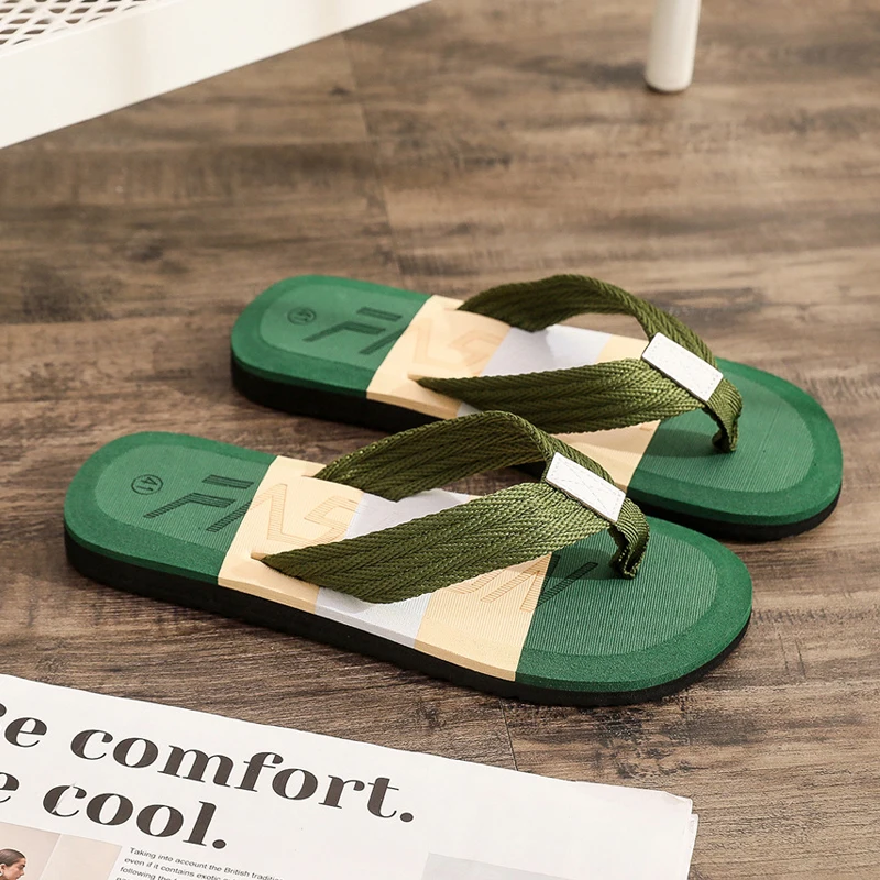 Men Flip Flops Slides 2024 Trend Summer Anti-skid Man Slippers Outdoor Light Casual Beach Male Sandals Household Slides for Men