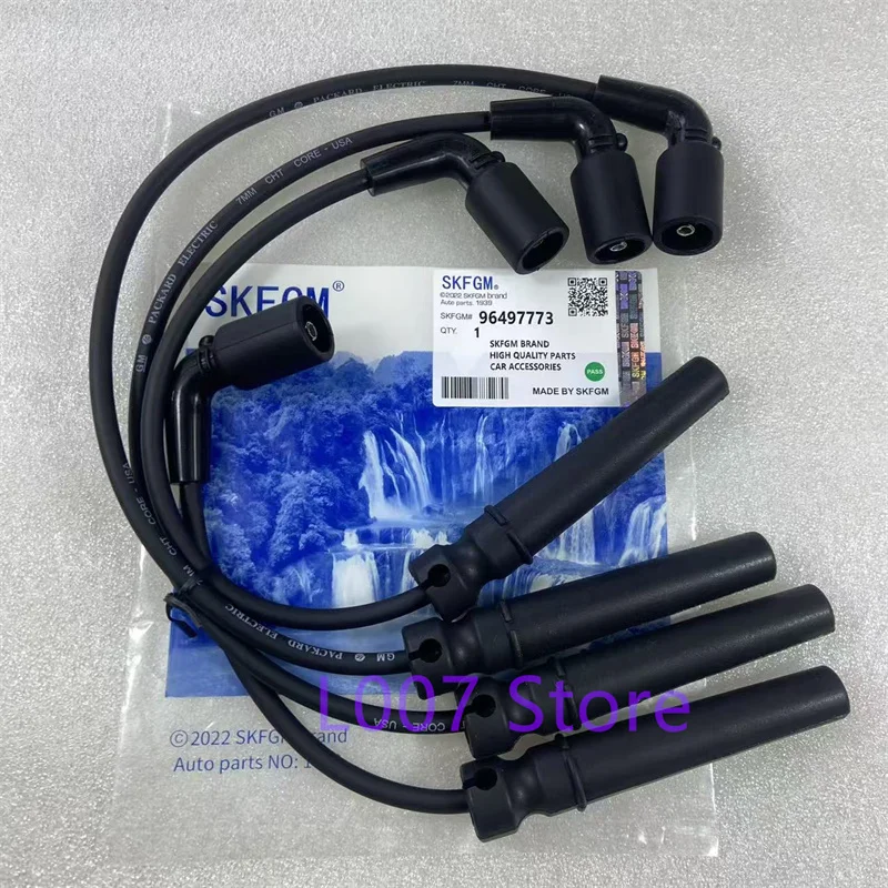 ```1Set Spark Plug Wire For Buick Excelle 1.6L Chevrolet Aveo KALOS DAEWOO KALOS LANOS Nubira REZZO NUM: 96497773
