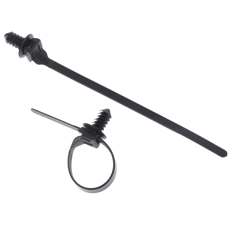 Removable Threaded M6 M8 M10 Hole Nylon Plastic Vehicle Motocycle Cable Tie Car Harness Retainer Clip Push Mount Auto Fasteners.