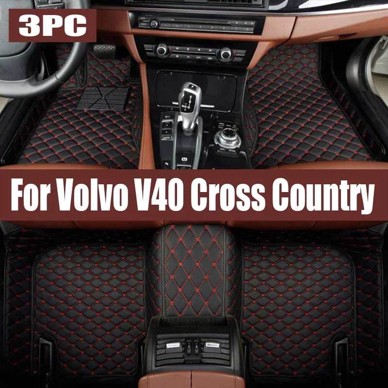 Car Special Rear Trunk Mat for Volvo V40 Cross Country 2013~2019 2014 TPE Rug Waterproof Floor Pad Space Luggage Tray Accessorie