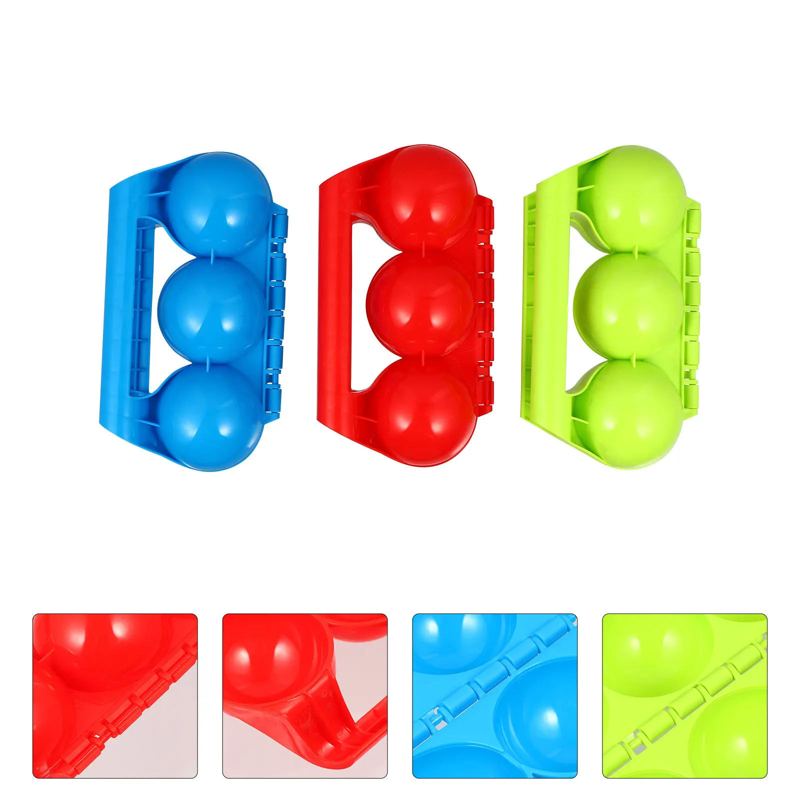 3Pcs Maker Mould Winter Fun Clip Outdoor Snow Sand Ball Clamp Plastic Outdoor Clamp Snow Sand Ball Clip