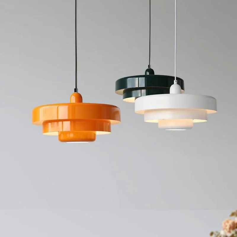 

Medieval Retro Orange Pendant Lamp Dining Room Restaurant Home Decor LED Ceiling Chandelier Lighting for Cafe Bar Hanging Lights