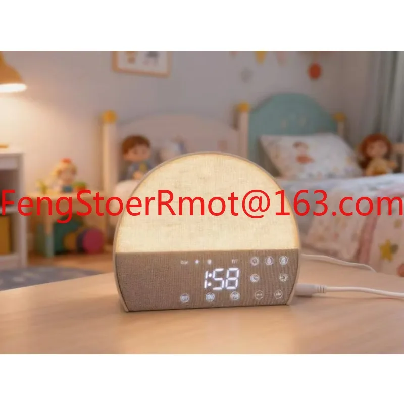 Sunrise alarm clock with white noise machine perfect gift sunrise analog alarm clock with 10 white noise