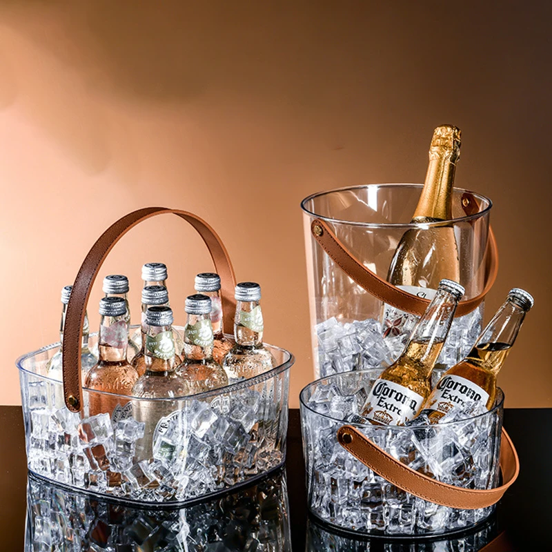 

Bar ice bucket Portable uncovered beverage beer bucket Refrigerated storage ice bucket Beer red wine ice bucket champagne