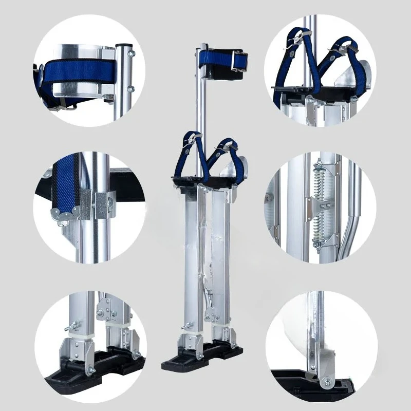 Drywall Stilts Professional Aluminum Plastering Ladder Adjustable Plastering Stilts Paint Painter Tool Household Mobile