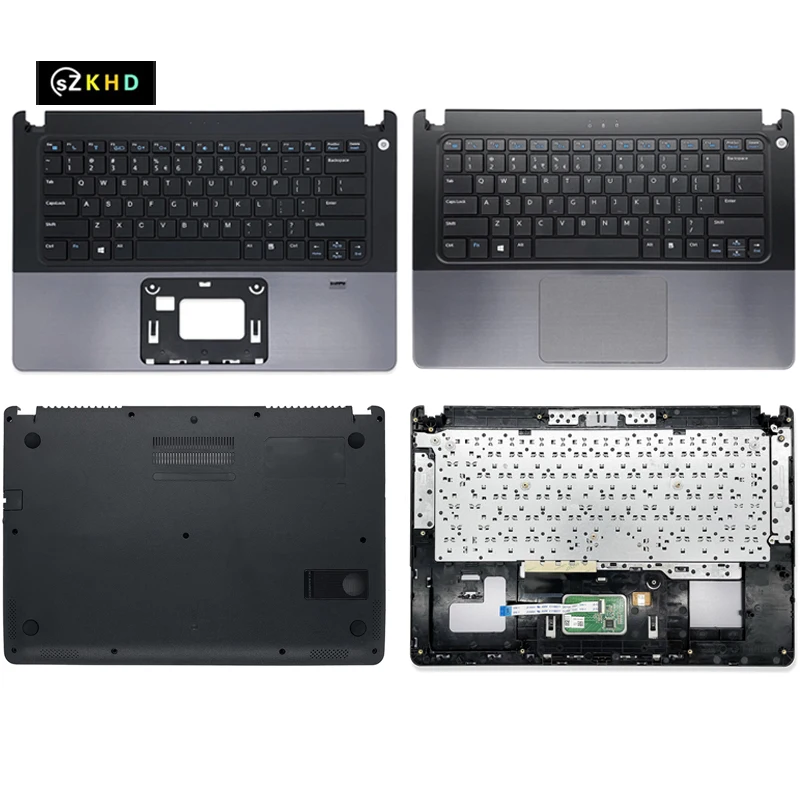 

New For Dell Vostro 5470 5460 5480 P41G With Touchpad Palmrest Upper Case Keyboard Bezel Top Cover Bottom Case Lower Cover Shell