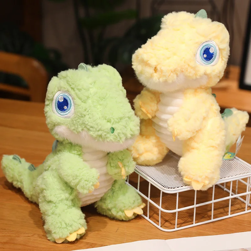 Big Eyes Dinosaur Cute Cartoon Plush Toy Pillow Soft Stuffed Toy Companion Doll Perfect For Festivals Birthday Gift