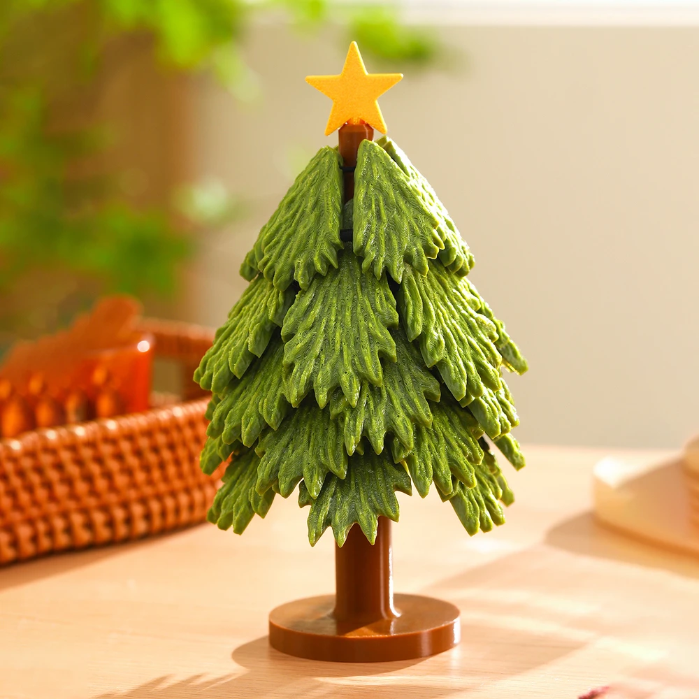 Home Folding Christmas Tree Coasters Dining Table Decorations Living Room Decorations Multifunctional Christmas Gifts 10x19cm
