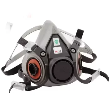 Half Face Respirator Mask, Reusable Dustproof Gas Mask with Dual Filters for Painting, Spraying & Grinding