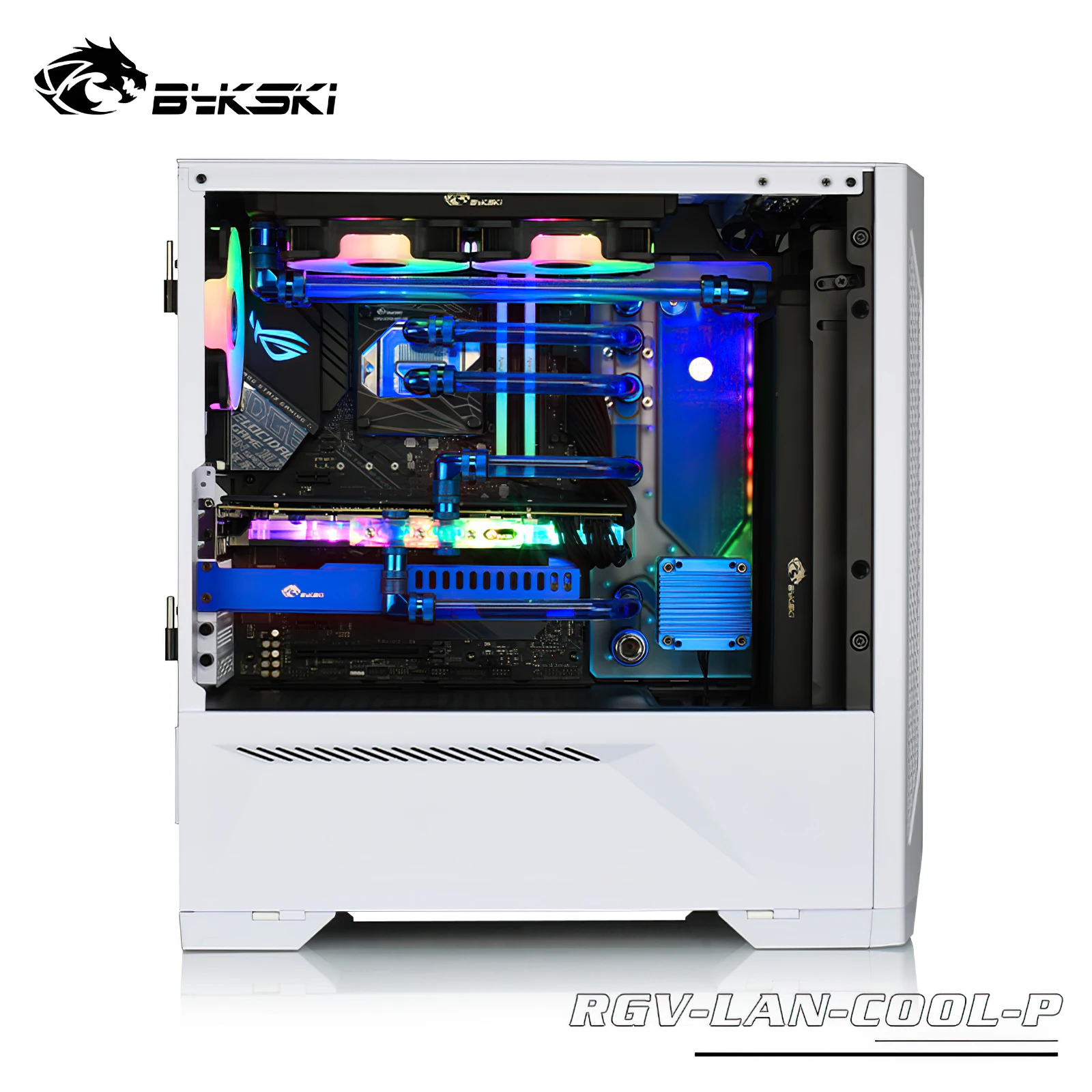 Kit di raffreddamento ad acqua per piastra distro Bykski per custodia del telaio LianLi LANCOOL CPU GPU RGB RGV-LAN-COOL-P