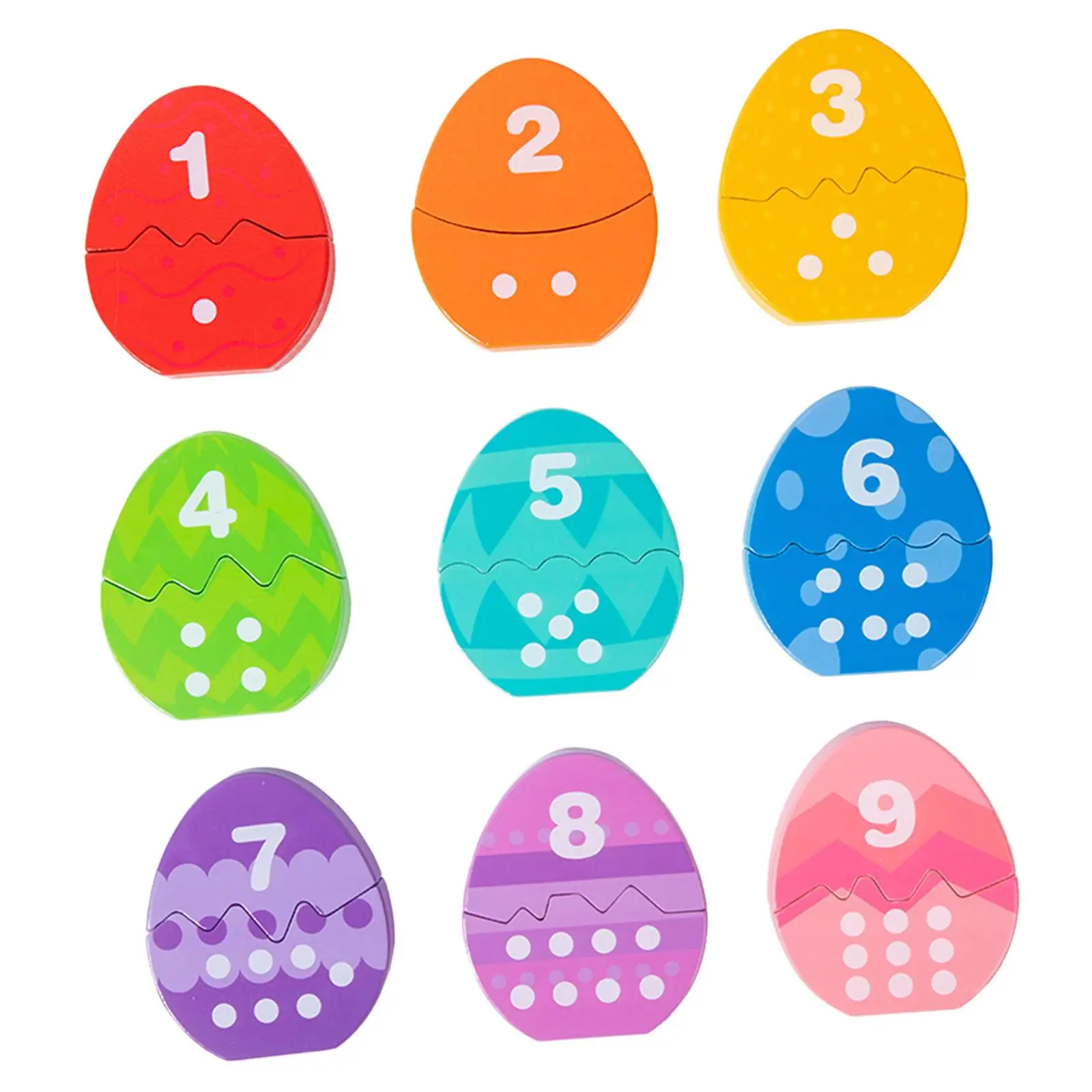 

Color Sorting Dinosaur Egg Game Wood Counting Activities Interactive Toy for Child Hand-eye Coordination Preschool