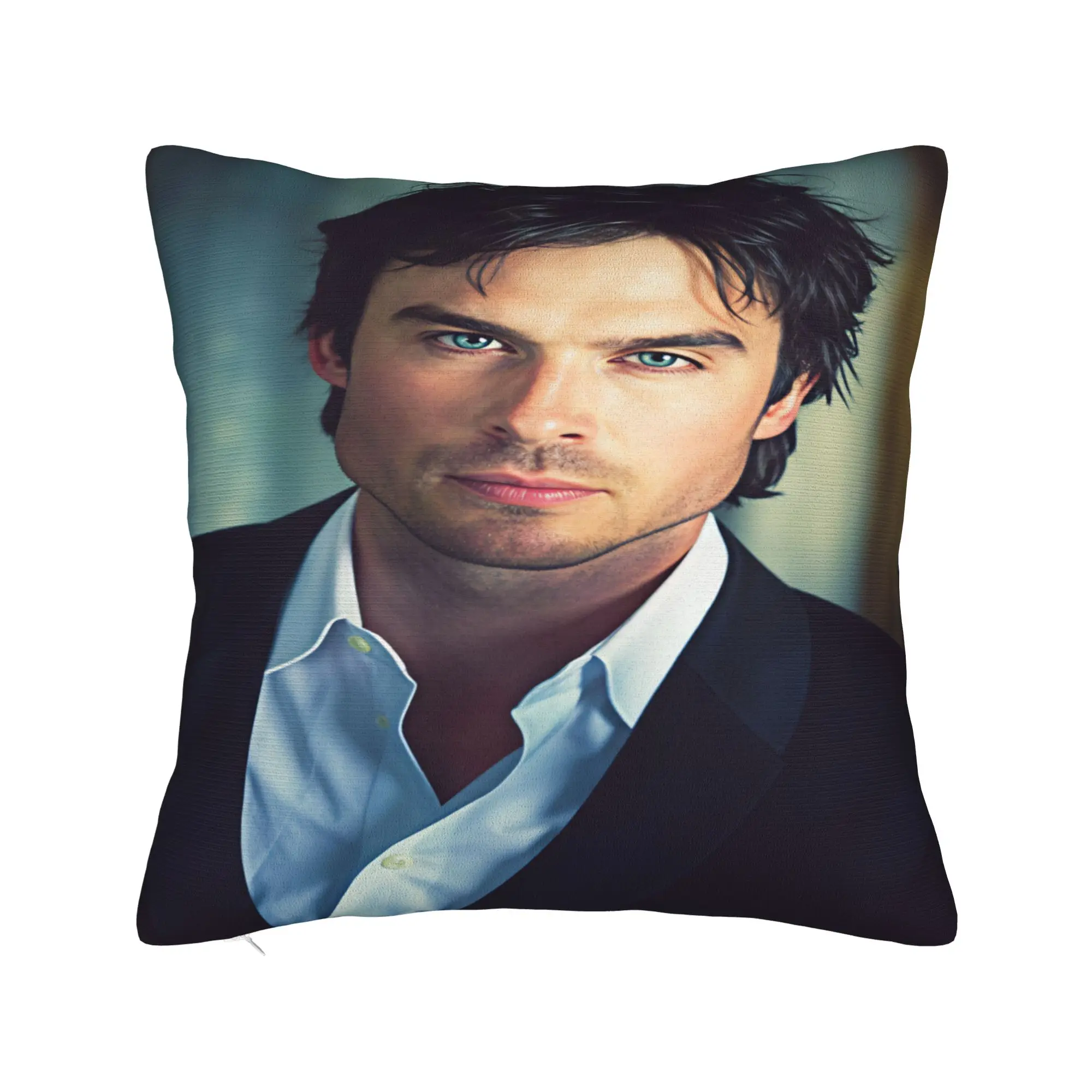 Vampire Diaries Damon Klaus  Pillow Case  Comfy Pillow Cover For Wedding Party Home Decor Retro Trendy Cushion Cover