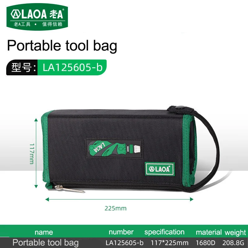 LAOA Portable Multi-Function Tool Bag, Screwdriver Storage Bag, Oxford Cloth Bag