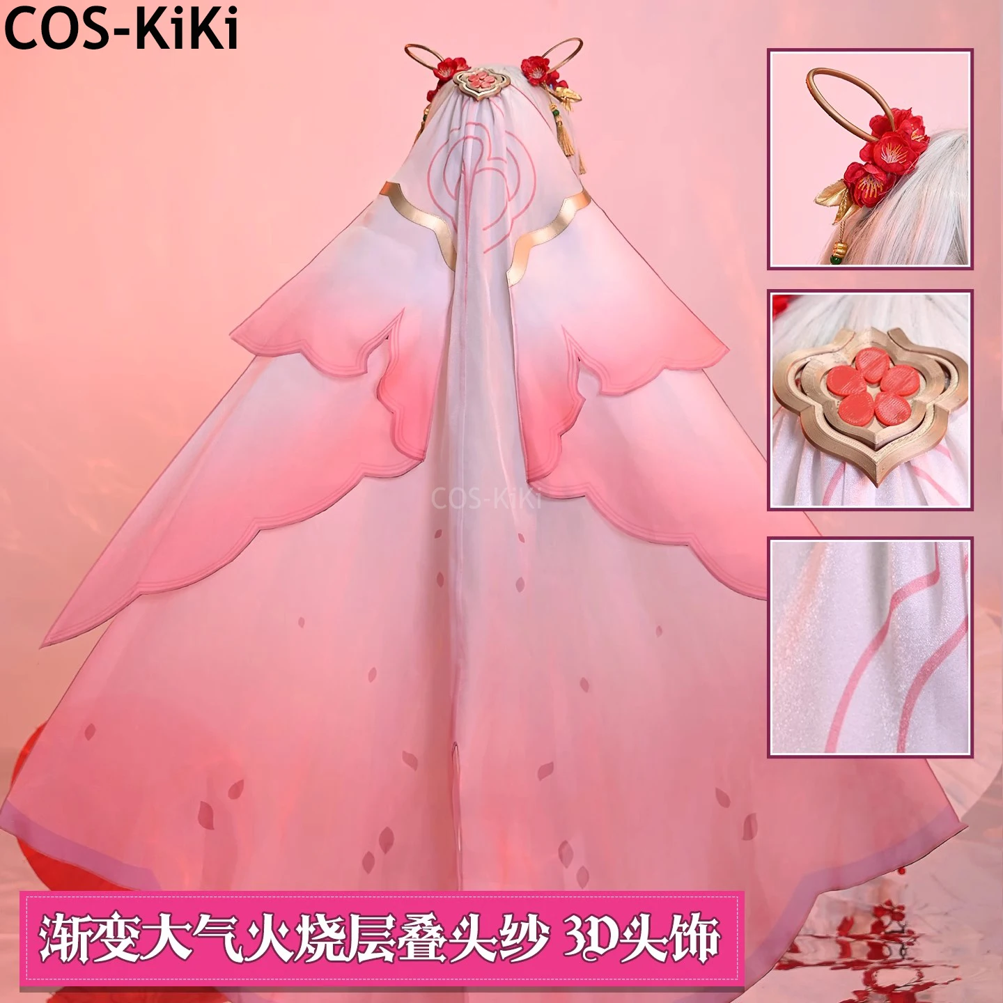 بدلة لعبة COS-KiKi Honkai Impact 3rd Theresa Apocalypse فستان شيونغسام أنيق أزياء تنكرية لحفلات الهالوين للنساء