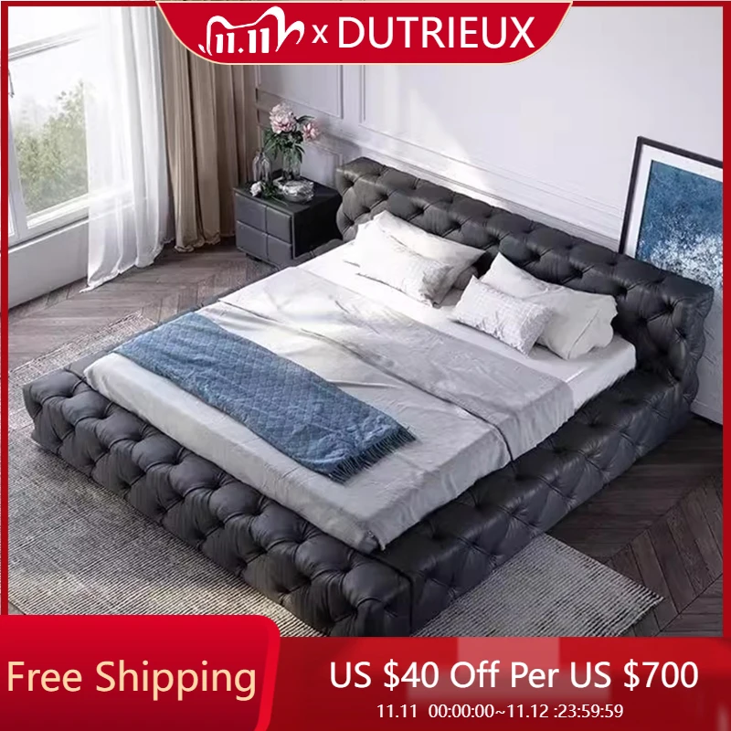 

Bedroom Frame Bed Queen Double Luxury Trendy Modern Floor Full Girls Design Space Saving Bed Sun Camas De Casal Unique Furniture