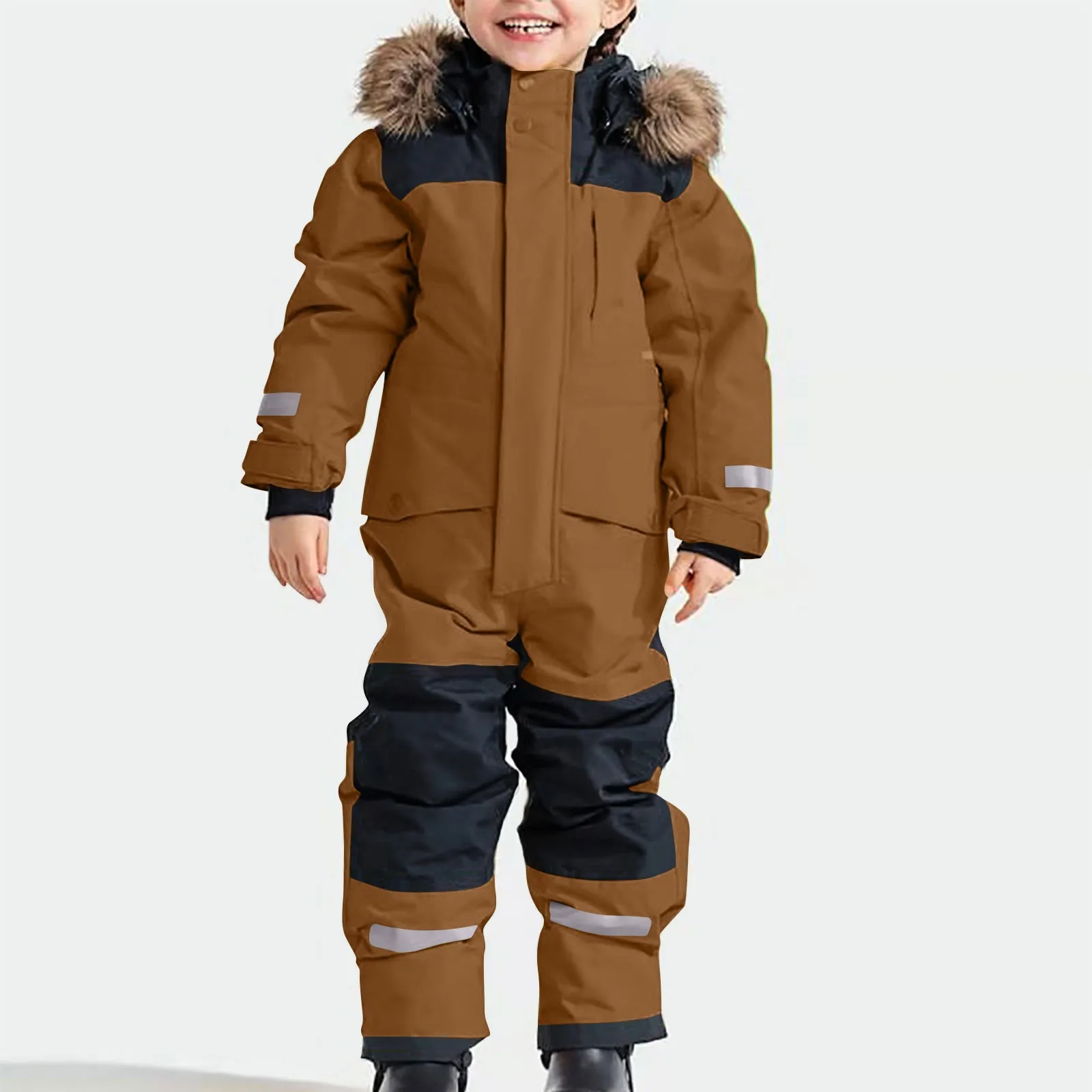 

Children Ski Jumpsuit Ski Suit Boys Girls Autumn Winter Windproof Warm Outdoor Fleece Jacket Pants Kids Skiing Snowboarding Suit