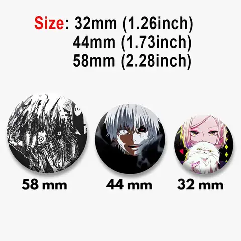 Skräck Anime Tokyo Ghoul Emalj Pins Kreativ Tecknad Ken Kaneki Juuzou Suzuya Brosch DIY Kläder Smycken Badge Present till Vän 8 best sales Tokyo Ghoul-nål - №7