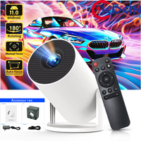 KIXIN hy300 pro Android 11 Mini Projector 4K 1080P 2.4G/5GWIFI6 BT5.4 Projector 1080p Home Cinema Portable Projector 4K projetor