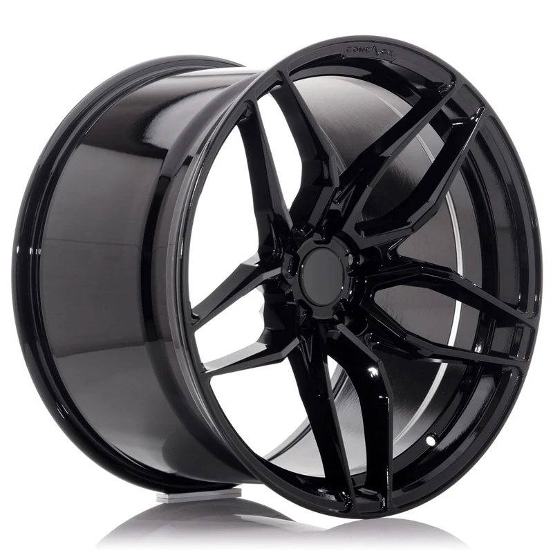 Spokes Black Rim For Racing Cars 15 16 17 18 19 20 21 22 Passenger Cars Rims 22 Inch Wheel 5x127 5 Spokes