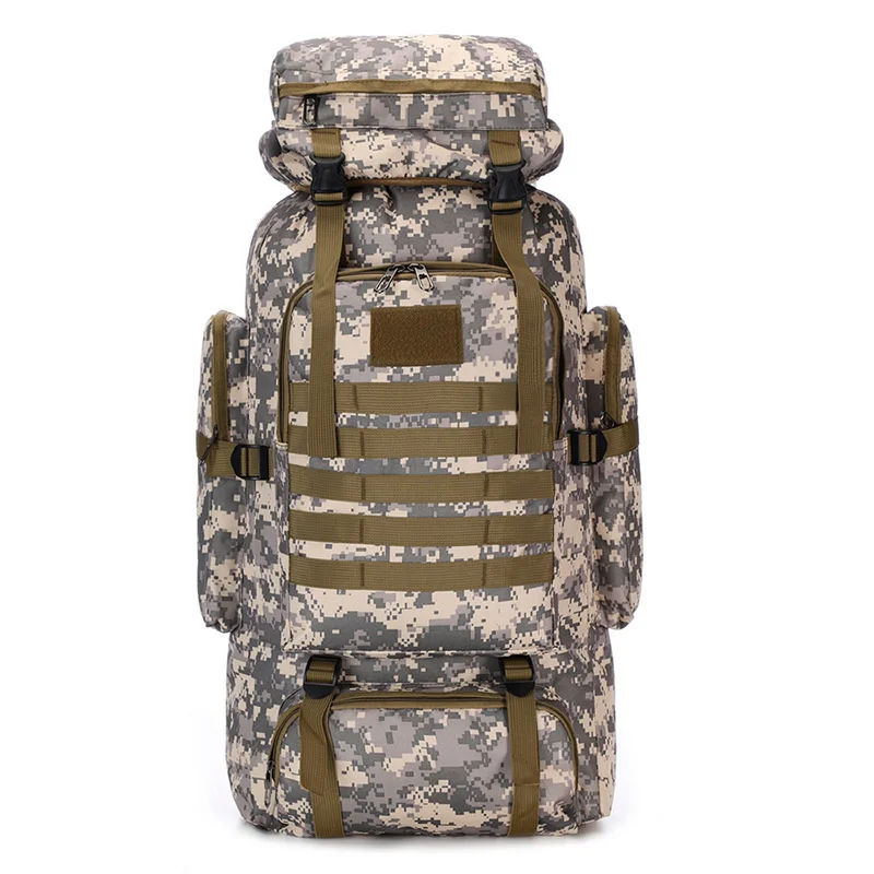 

New outdoor backpack camouflage hiking tactics backpack mountaineering backpack men's camping bag