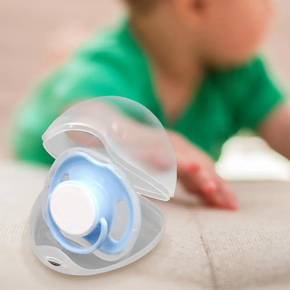 3 قطعة صندوق حاوية حلمة الطفل مصاصة صندوق حامل واضح ل مصاصة خفيفة الوزن شفافة الطفل المهديء الحاويات الناقل #5