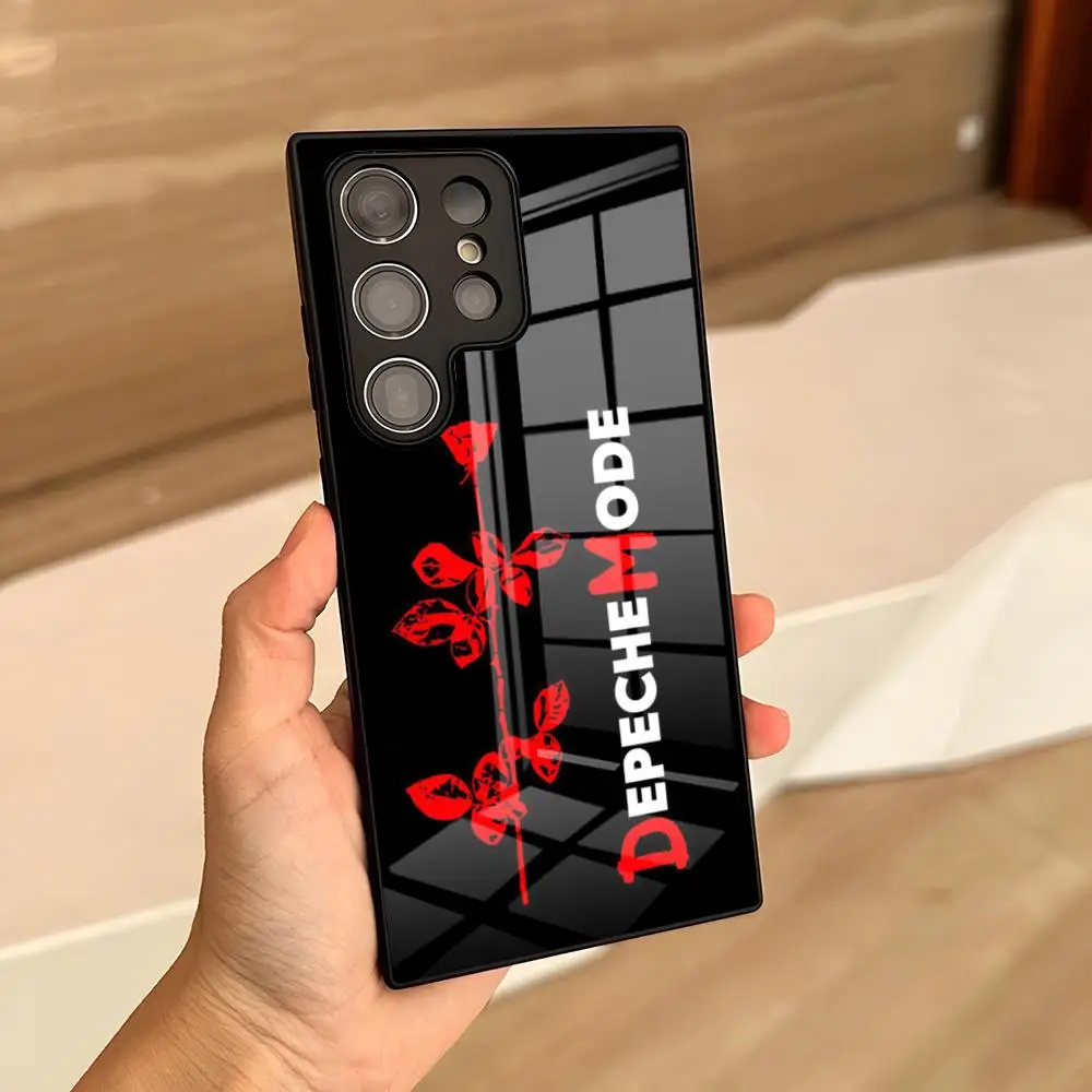 Rock Band Depeches Modi Telefon Fall Für Samsung S24 Ultra S25 S23 S22 S20 Fe S21 Plus A54 A24 A53 a16 A13 Glas Abdeckung