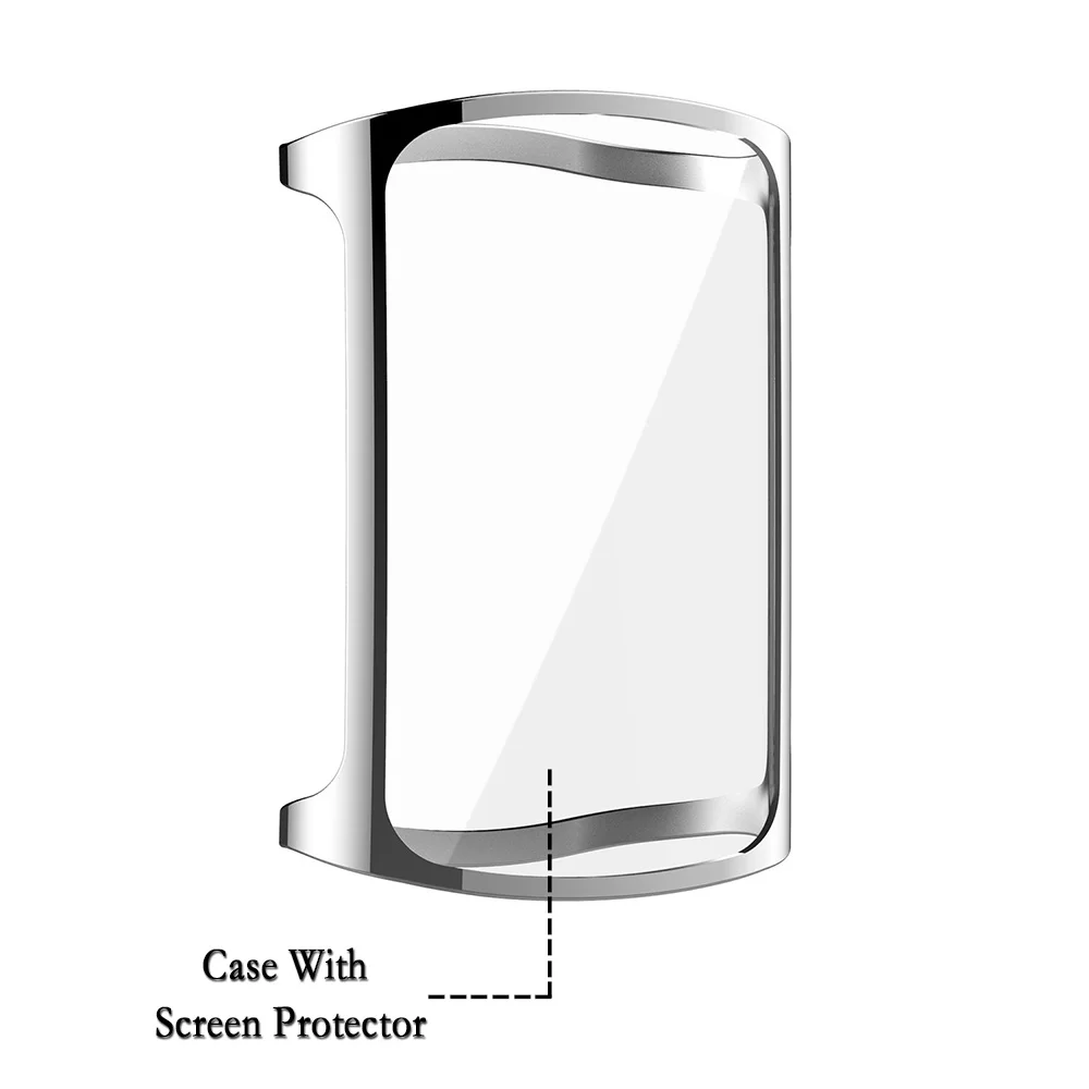 Fitbit Charge 6 5 용 TPU 보호 쉘, 부드럽고 유연한 시계 커버, 화면 보호 케이스 교체