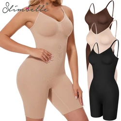 SLIMBELLE Women's Full Body Shaper Bodysuits Tummy Control Butt Lifter Slim Underwear Shapewear Thigh Slimmer Shorts One-Piece