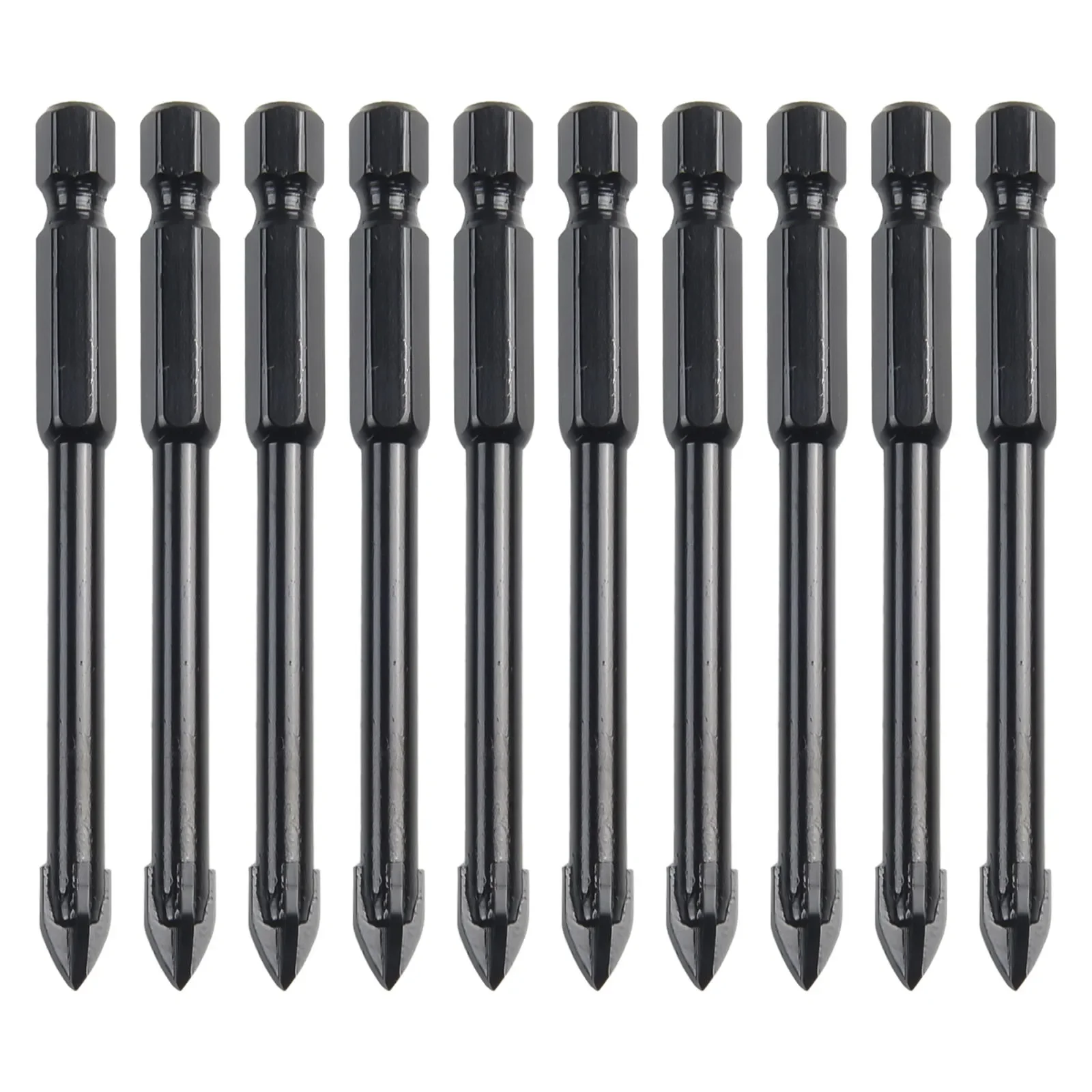 YG6X Alloy Professional Bits Tool Triangular Black Drilling Glass Hex Remember Tungsten Carbide Thin Iron Plate