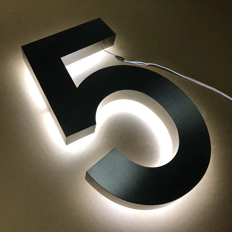 

Hot Selling Waterproof Apartment Door Numbers and Letters Sign for Door Decoration