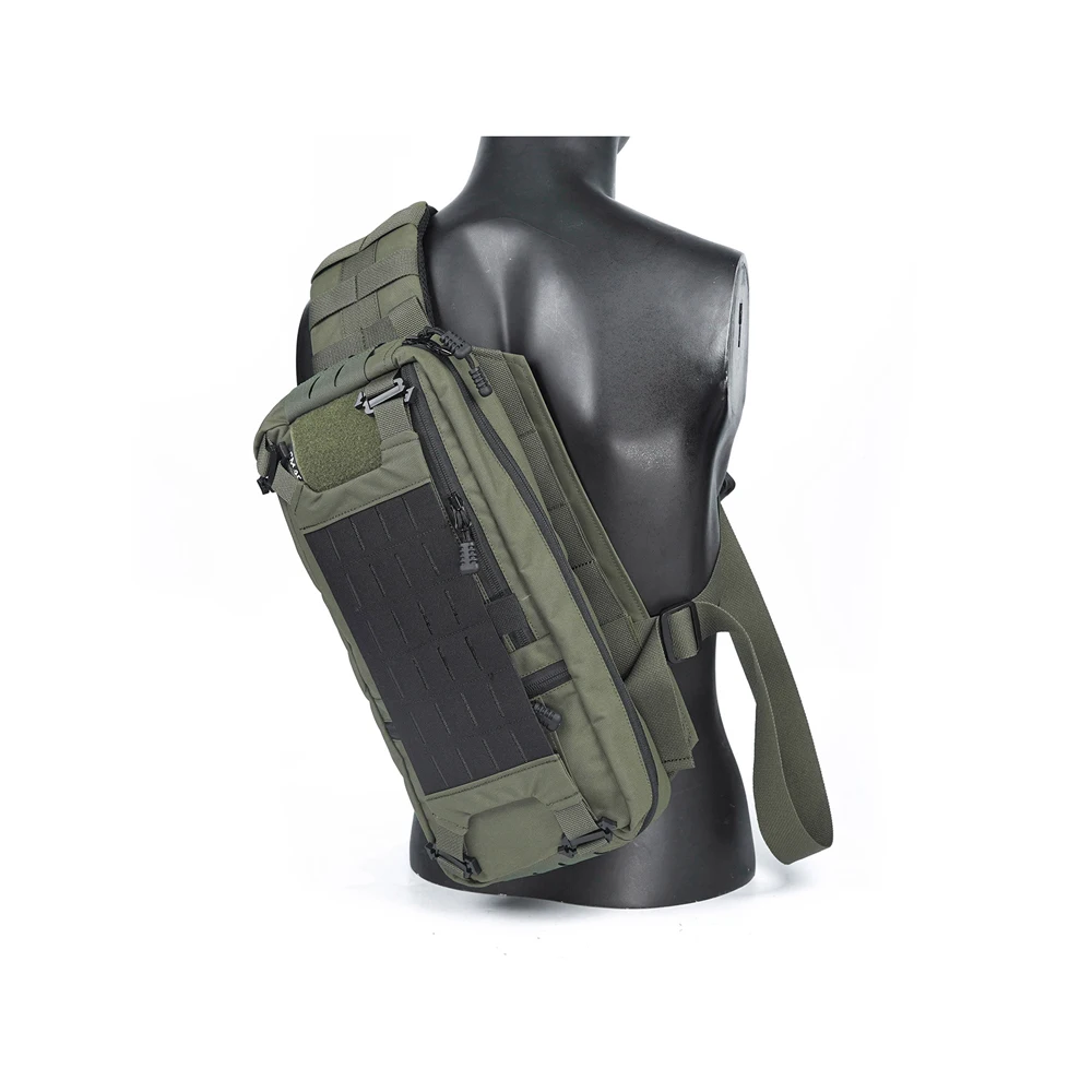 DMGear-mochila táctica para hombre, bolso cruzado de pecho, bolsos deportivos para caza Molle, accesorio con correa, 421X