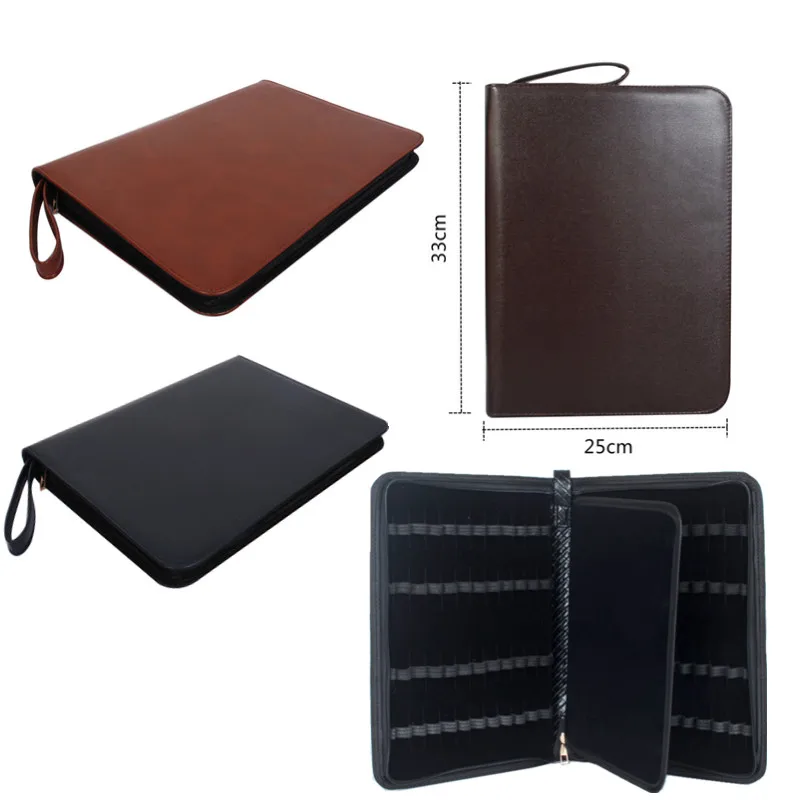 Funda de cuero para pluma estilográfica, Color café, AR12, novedad, 48