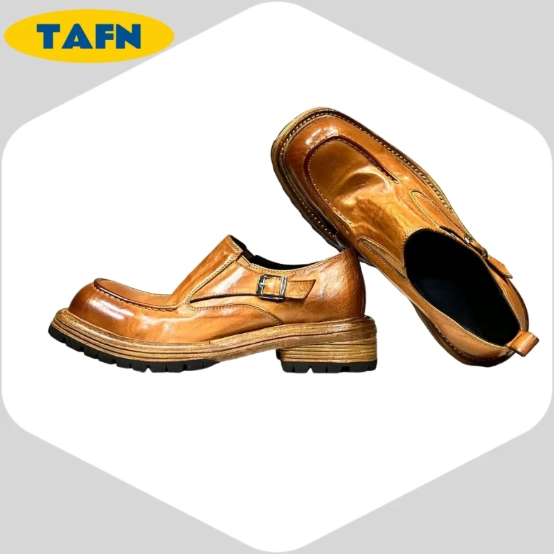 Nice Leather Shoes All-Match Fashion Simple and Comfortable Mens Comfortable Leather Shoes – Casual Slip On Loafers AE308