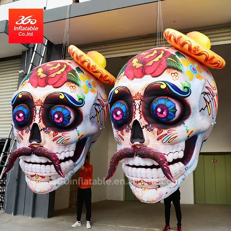 

Halloween Crazy decoration inflatable Event halloween Inflatables Inflatable Skull Skeleton Head