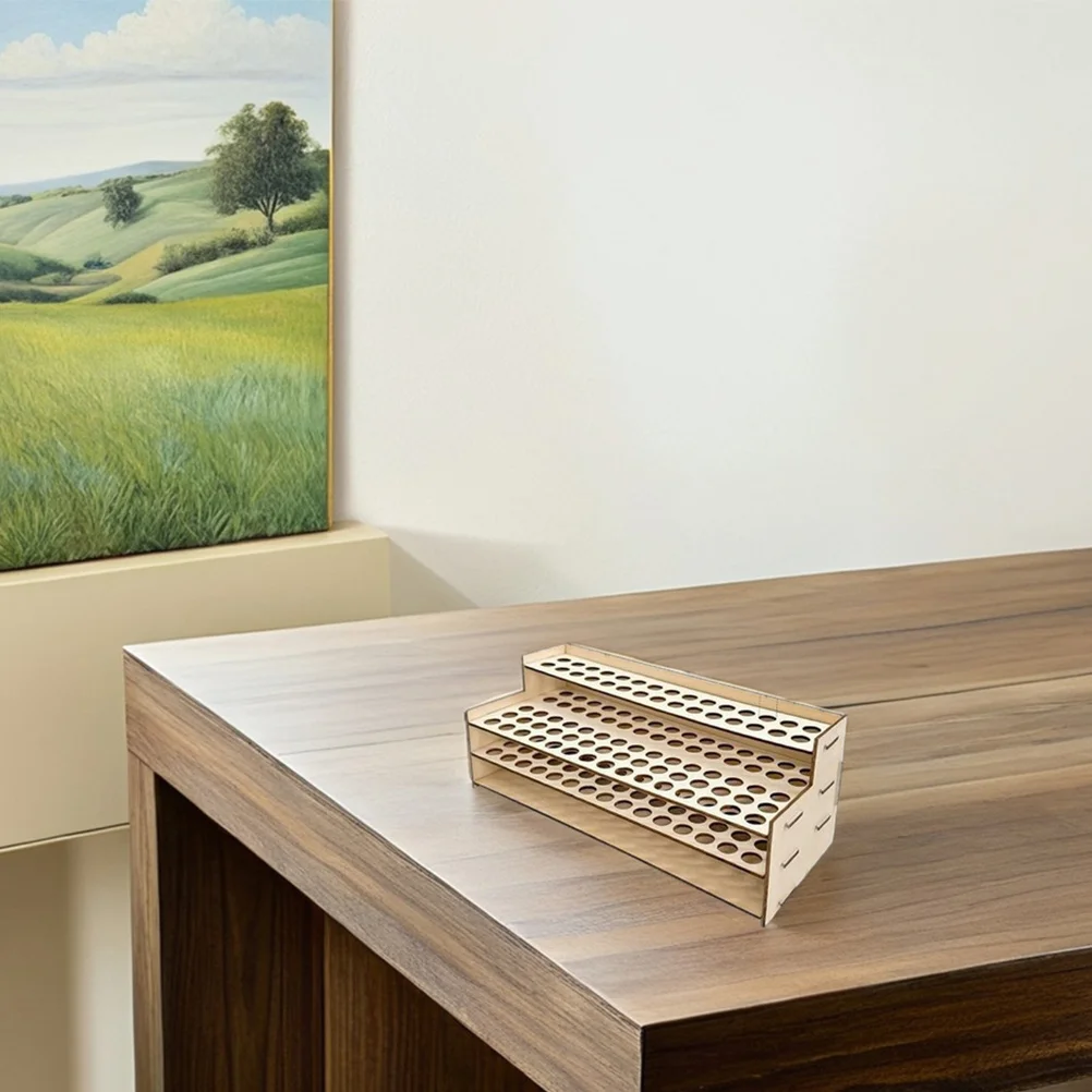 

Wooden Pen and Pencil Holder Detachable Organizer Large Capacity Desktop Storage Stand for Office Home Pen Stand for Desk Unique