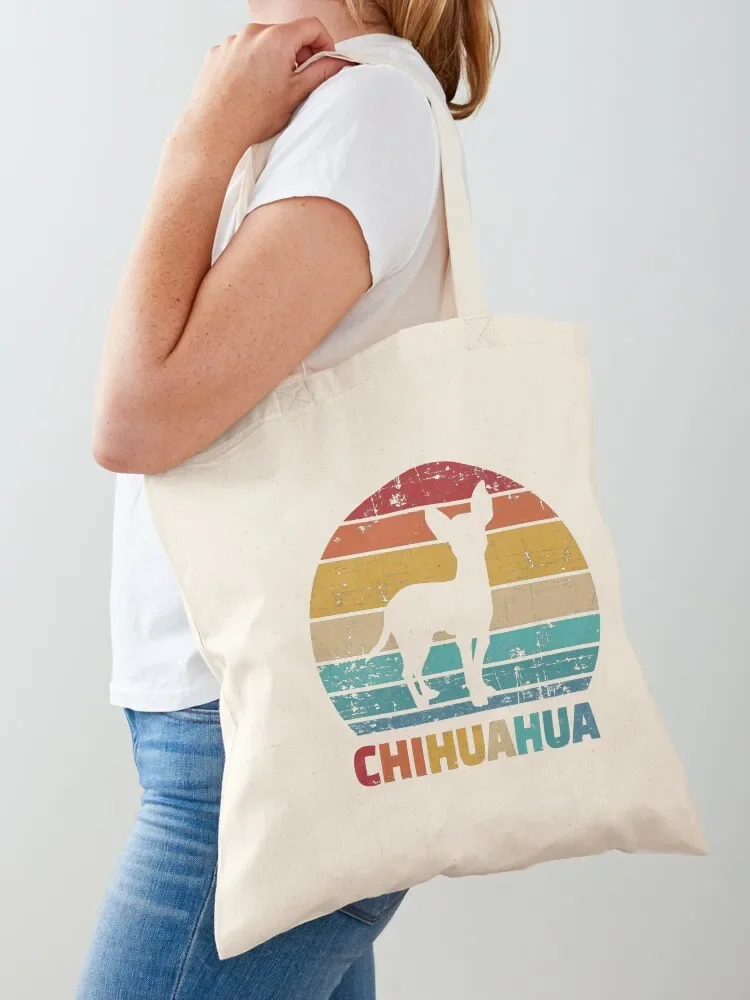 

Chihuahua vintage Tote Bag Beach bag reusable grocery bags Portable shopping bag