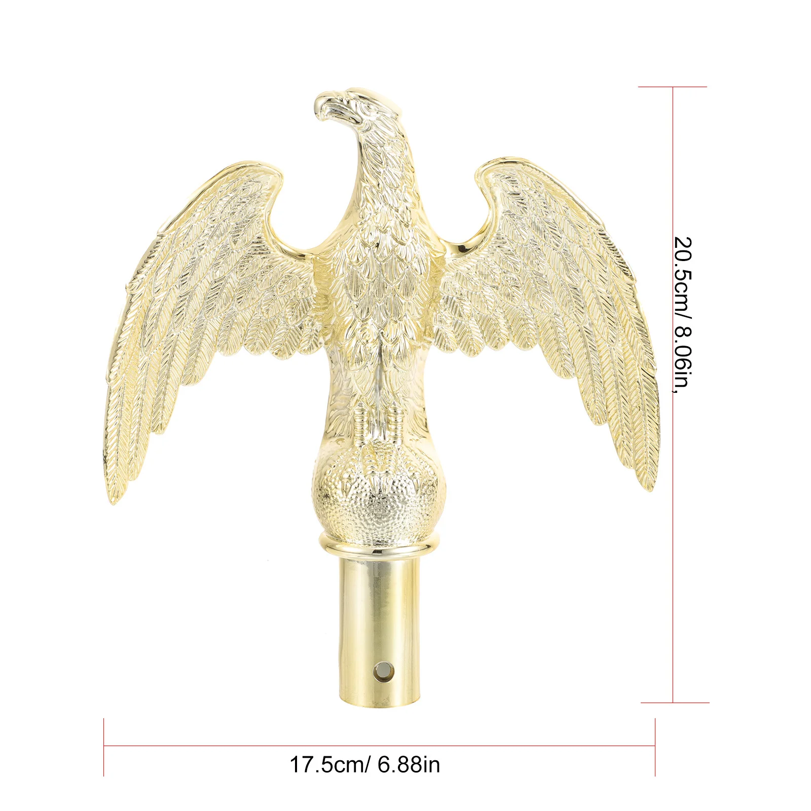 Eagle Flag Topper Ornament Decorative Eagle Finial for Flag Pole Golden Color Practical and Durable