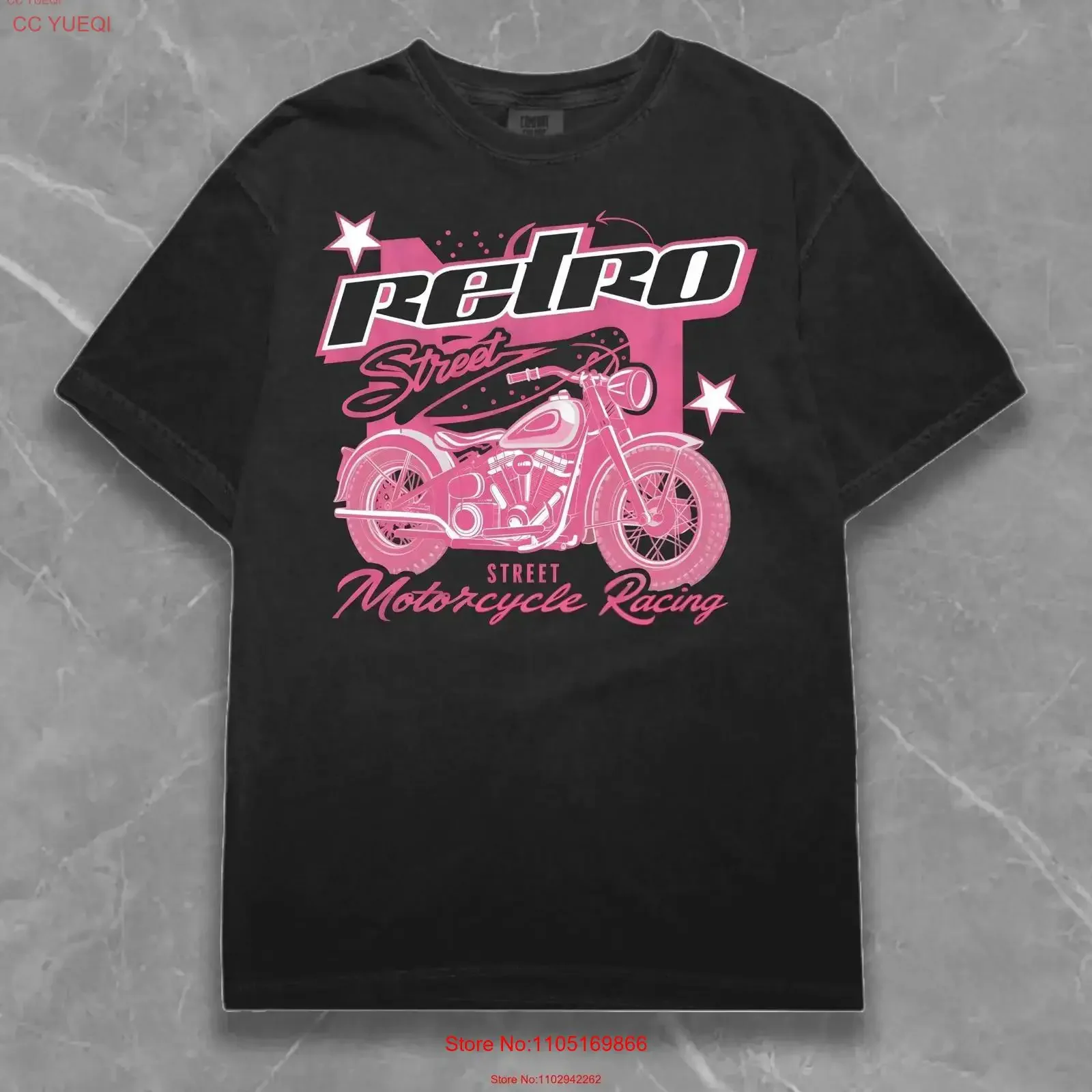 Motorcycle Racing T Shirt Y2K Streetwear Fashion Vamp Retro Opium Unique Art Aesthetic Style Vintage Grunge vintage Washed Soft